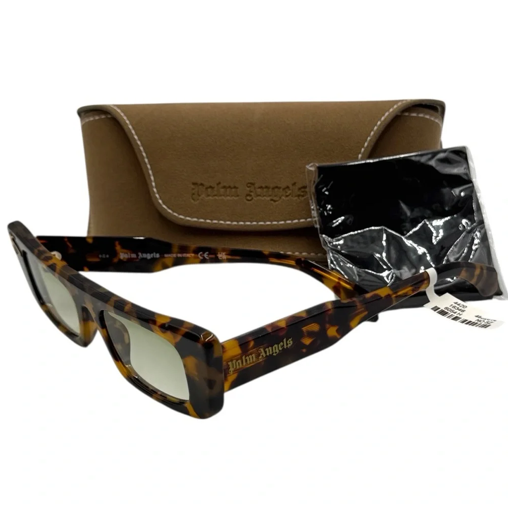 Palm Angels Arvin Sunglasses - Havana Tortoise / Gradient Green (PERI093 6054)
